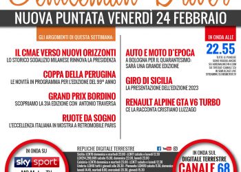 Slide puntata Gentleman Driver TV 24 febbraio