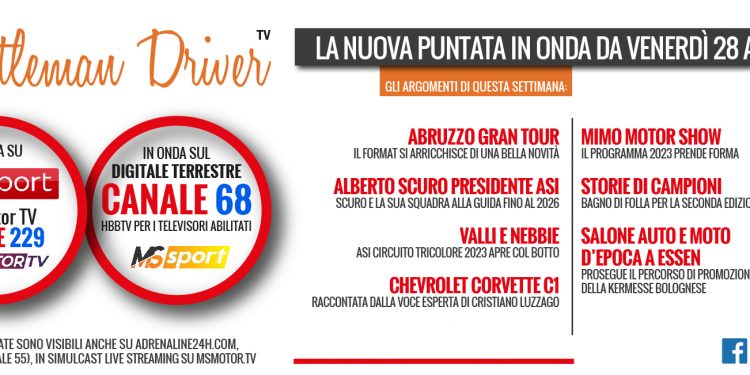 Gentleman Driver nuova puntata